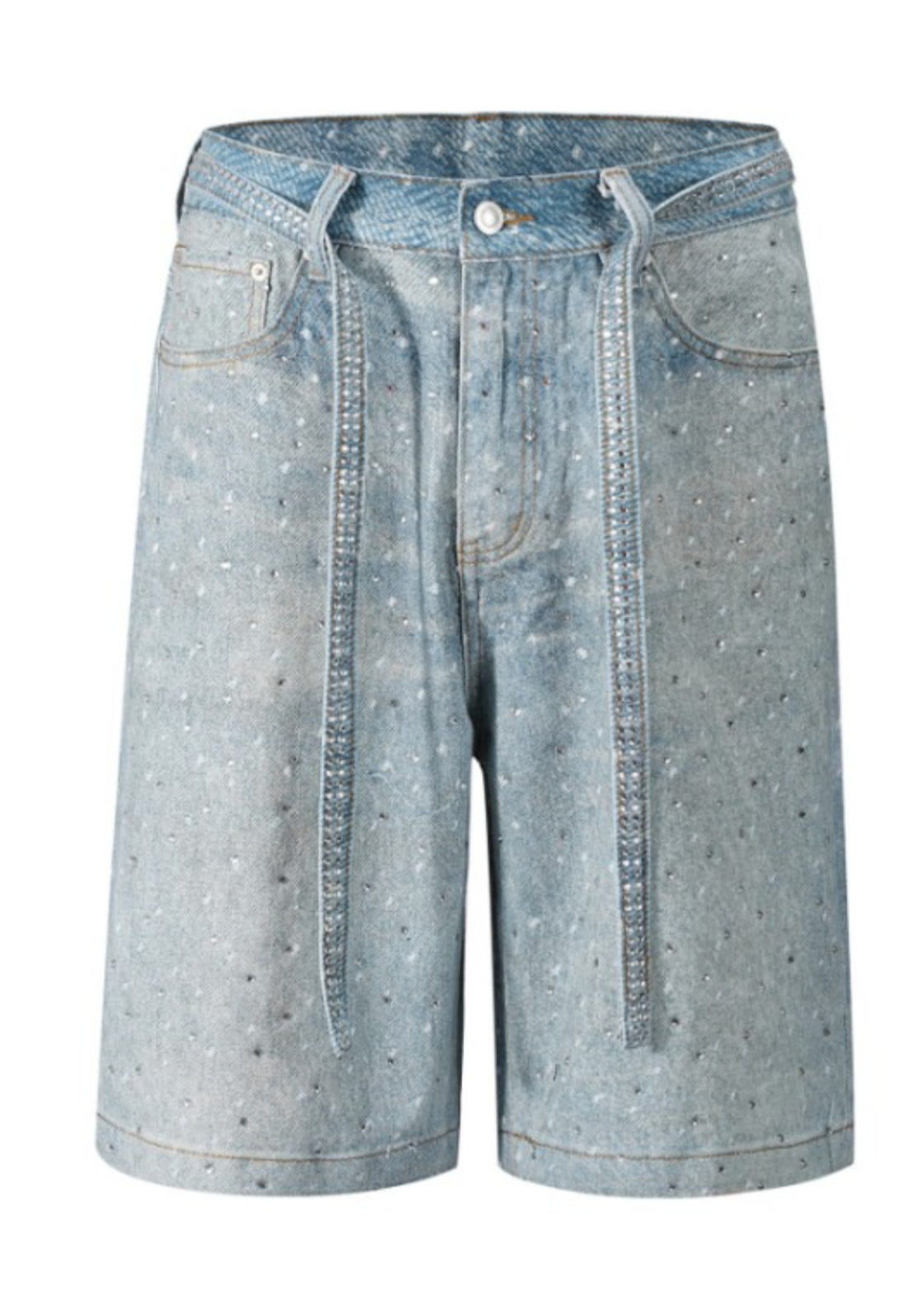 Rhinestone Denim Jorts